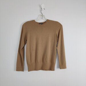 Women's Karl Lagerfeld Paris Tan Viscose-Blend Sweater - Size Large